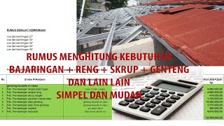 Rumus Cepat Menghitung Kebutuhan Rangka Baja Ringan & Genteng Beserta Harga Materialnya | RAB 2020 screenshot 3