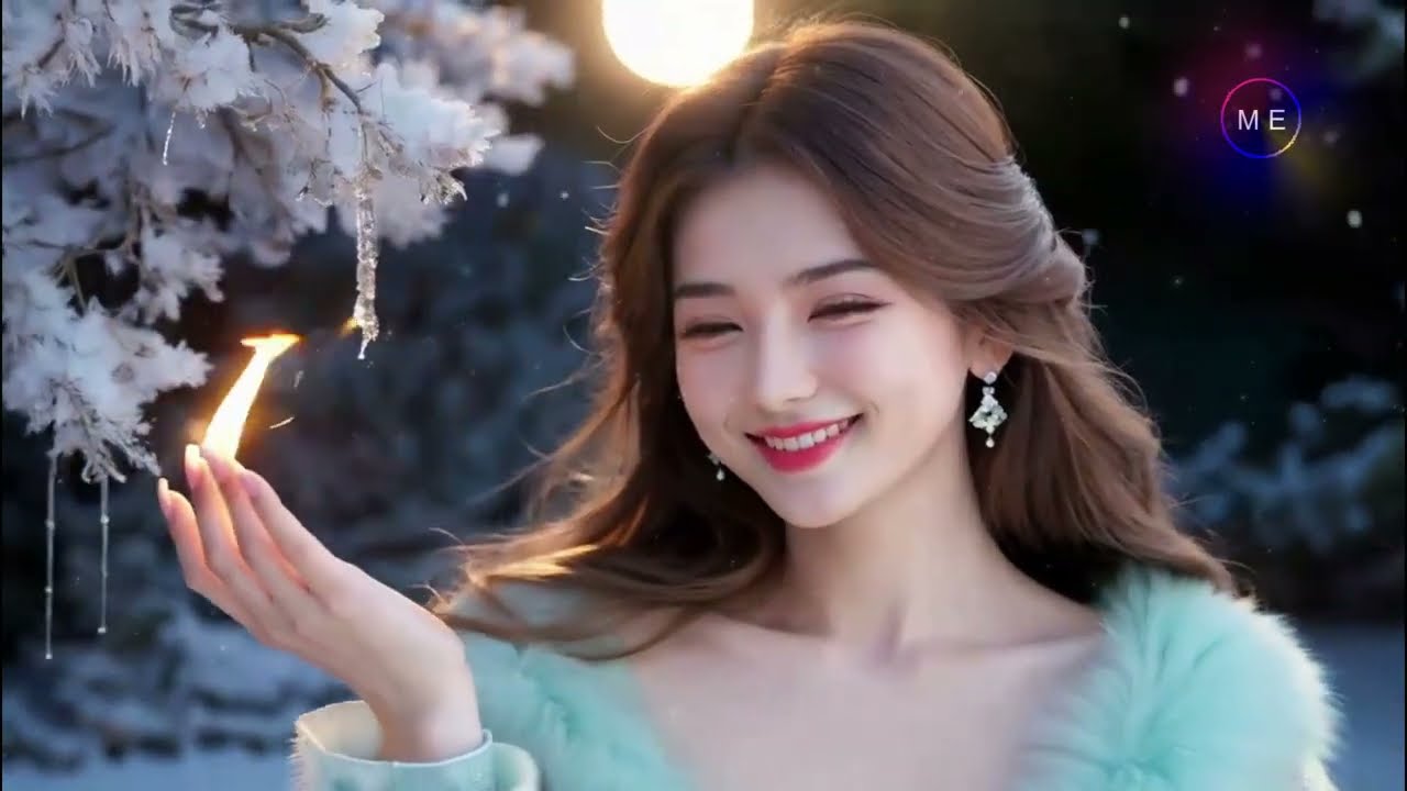 ✨ Silver Blossoms & Aurora Streams 🌙🌌 Starry Night Serenity 🌸