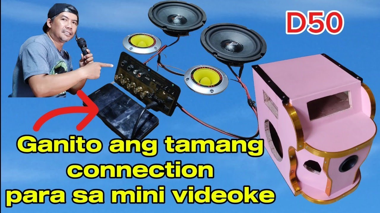 PAANO ANG TAMANG CONNECTION SA 2 PCS SPEAKER AT 2 PCS TWEETER SA MINI VIDEOKE 