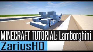 Minecraft Vehicle Tutorial - How To Build Lamborghini. Updated