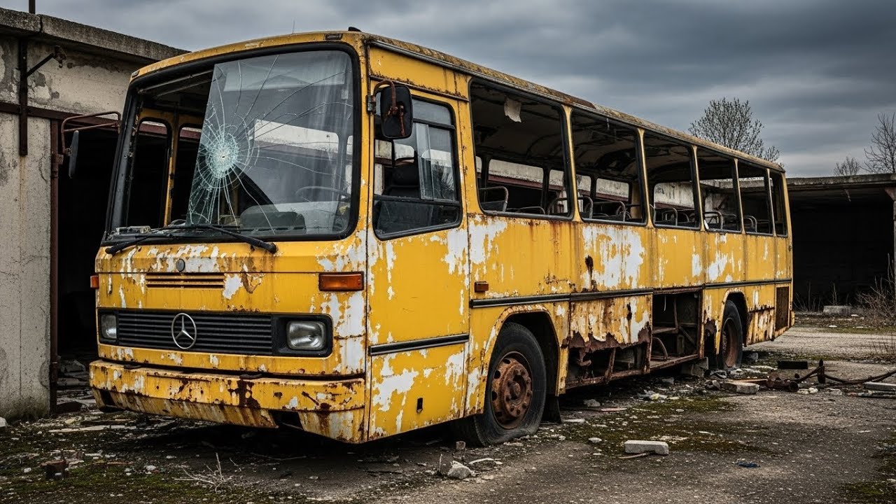 ASMR Bus Restoration! Full Restoration of 1985 Mercedes-Benz O305 Bus to Looking New