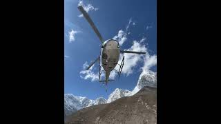 😱 CRAZIEST HELICOPTER TAKEOFF at 5200m! | Gorakshep EVEREST 🚁🔥IMG 3633 #shorts