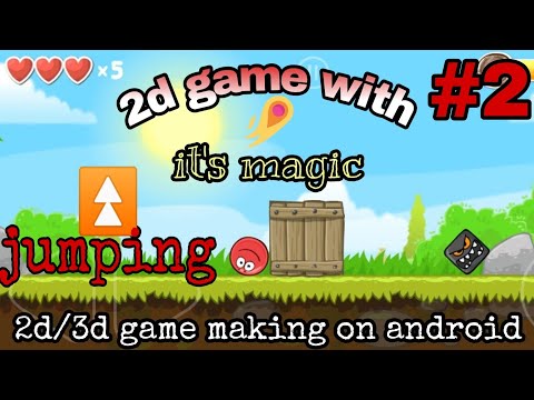 jump button - 2d game making on android | It's Magic Gaming Engine