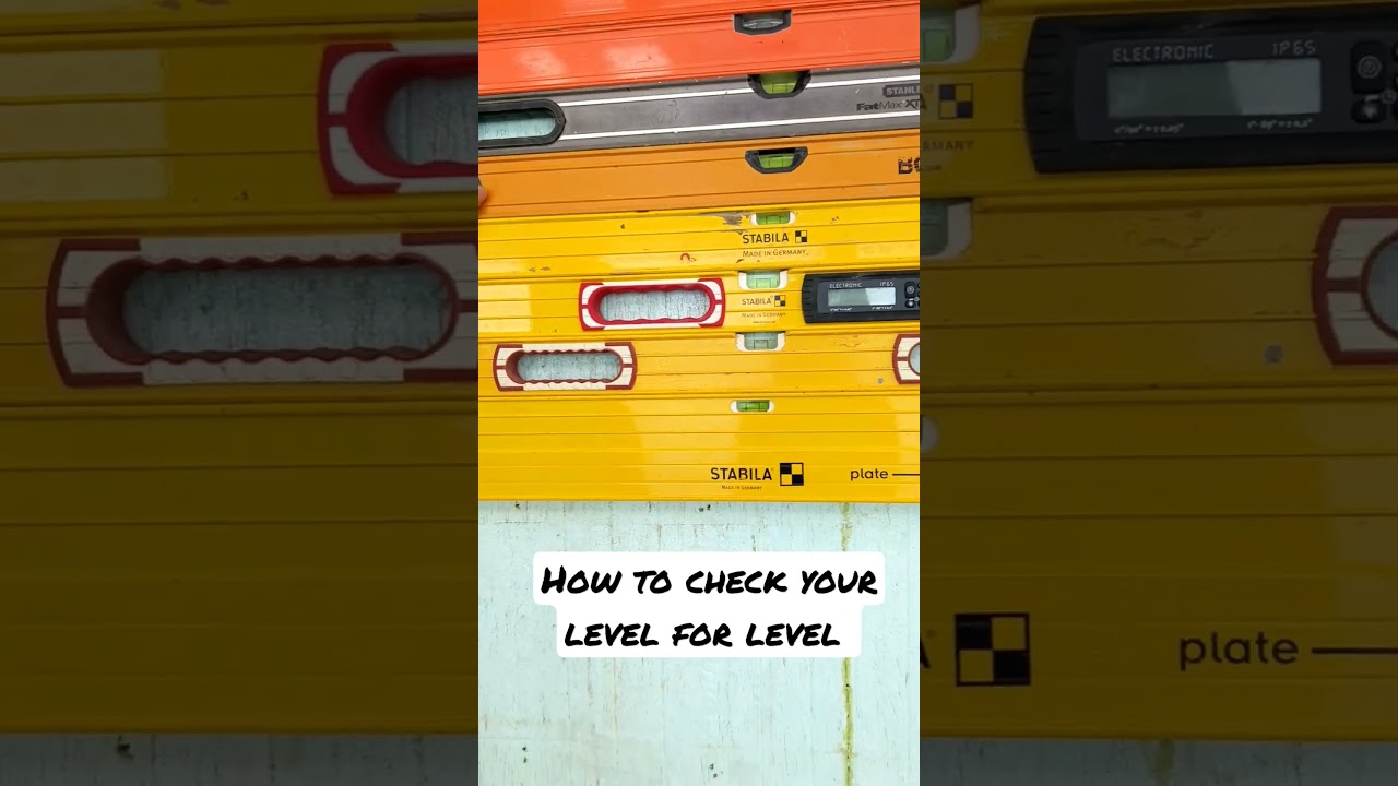 Полезный совет — как определить, ровный ли у вас уровень... В порядке ли Stabila?