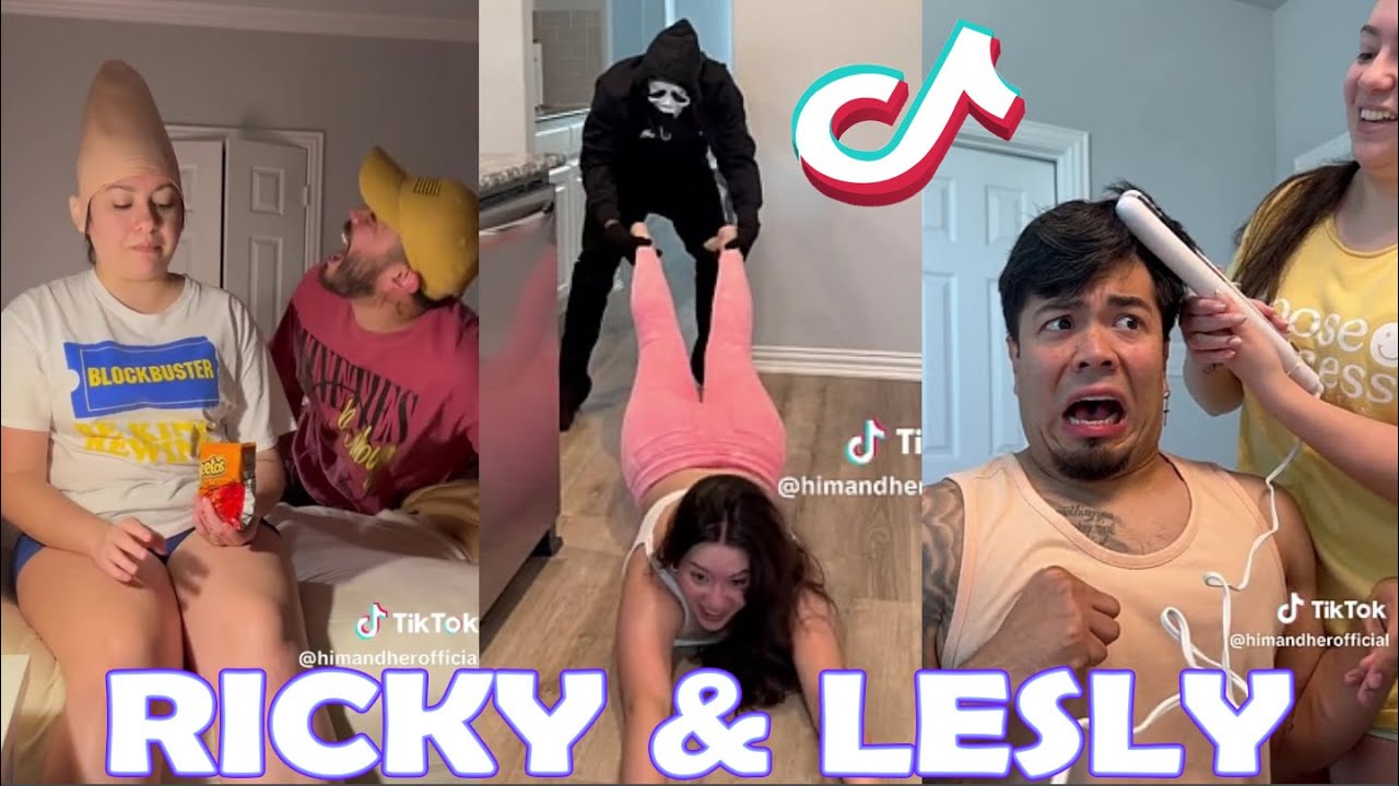 **1 HOUR** Funny Ricky & Lesly TikTok Videos Oktober 2023. Best Of Him And Her TikToks 2023.