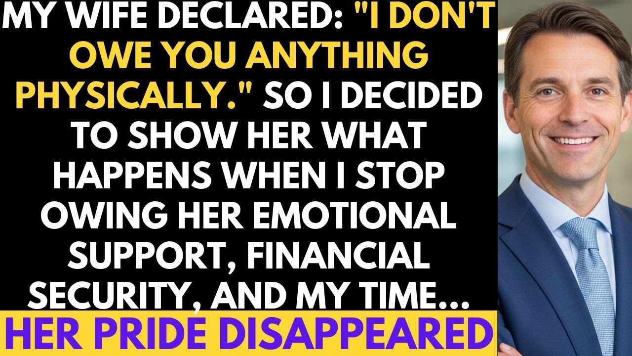 My Wife Said "I Don't Owe You Intimacy", So I Showed Her What I Don't Owe Her Either...