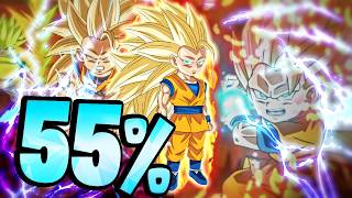 HOW GOOD IS DOKKANFEST DAIMA SSJ3 MINI GOKU WITHOUT DUPES? 55%! (DBZ: Dokkan Battle)