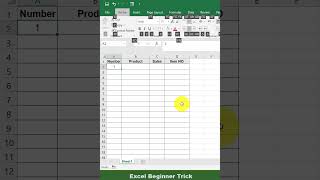Excel Beginner Trick | Add Serial Numbers in Seconds