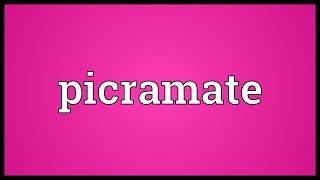 Picramate Meaning