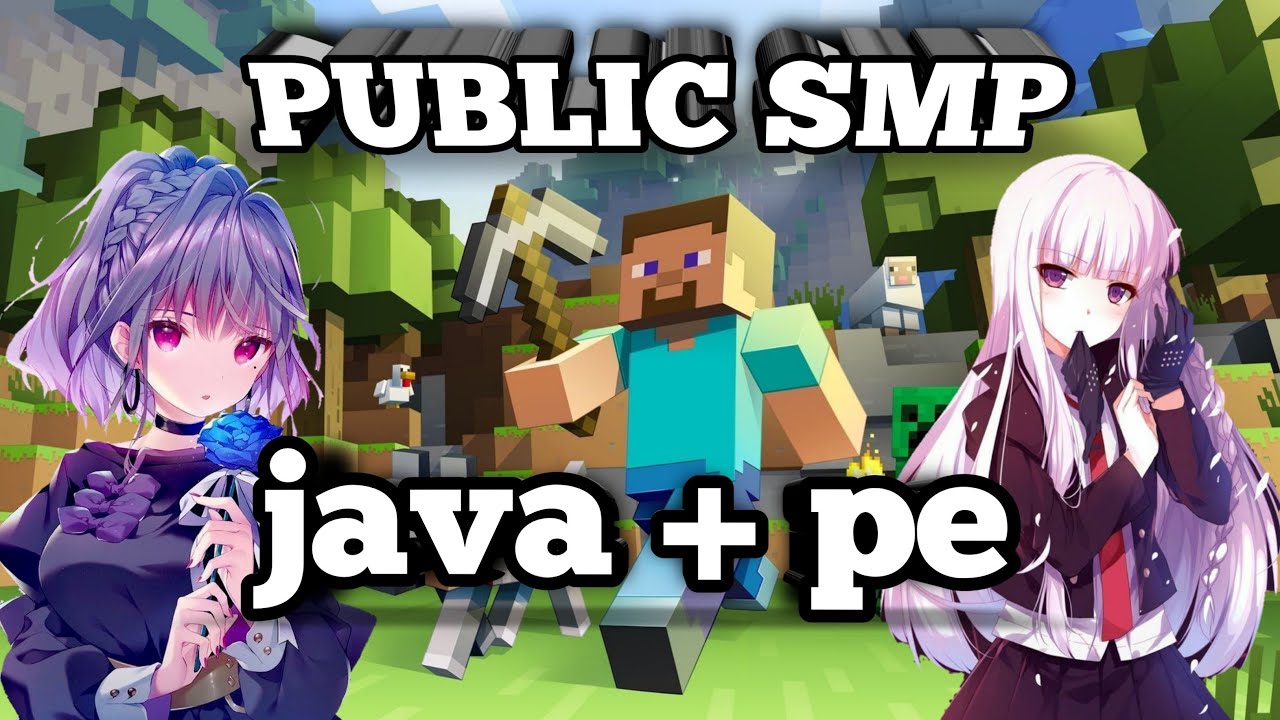 Minecraft Live Stream | Public Smp Anyone Can Join | Java + pe live smp ...