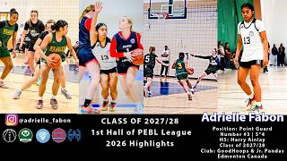 Adrielle Fabon - C/O 2027/2028 Jr.Panda point guard - Prairie Elite Basketball League
