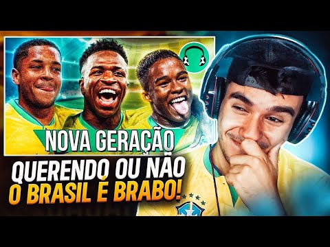 REACT - A NOVA GERAÇÃO DO BRASIL! 🔥 2026 É LOGO ALI!! | Paródia Kikando e Me Olhando | FutParódias