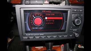 How unlock AUDI chorus,concert,gamma symphony.RADIO SAFE Mode unlock code PIN decode