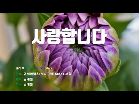[은성 반주기] 사랑합니다 - 엠씨더맥스(MC THE MAX).부활