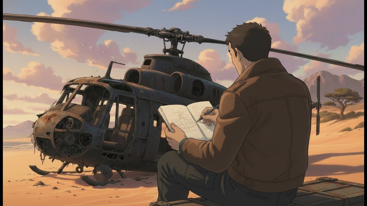 Renovating an Abandoned Airplane into a Cozy Home 🌊 | Anime-Style Cozy Survival