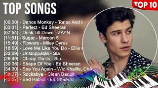 Top Songs 2023 ~ Rihanna, Sia, Justin Bieber, Tones And I, Dua Lipa, Miley Cyrus, Maroon 5