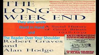 The Long Weekend by Robert Graves and Alan Hodge: Chapter Seven: Sex