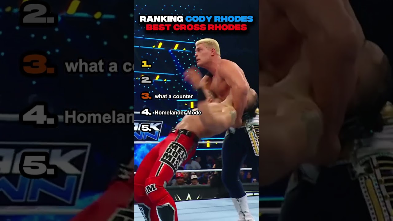 Ranking Cody Rhodes BEST Cross Rhodes