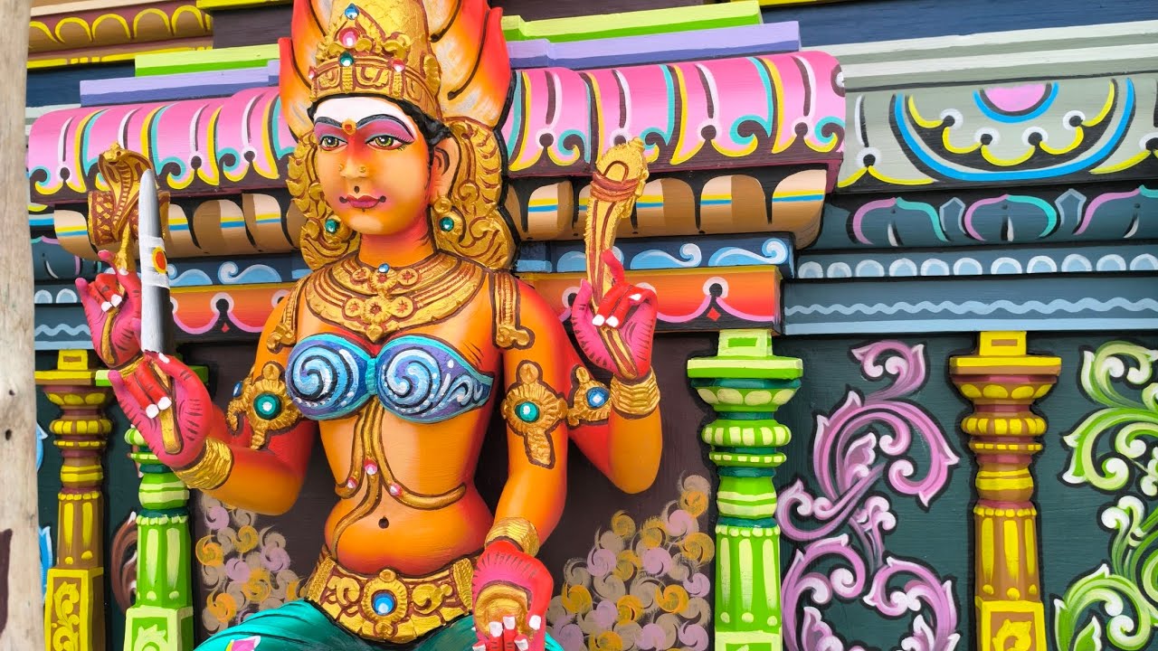 Temple painting work 