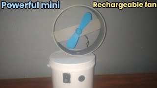 How To Make Rechargeable Table Fan From DC Motor At Home || Ghar per table fan kaise banaen