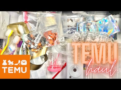 HUGE Crafty TEMU HAUL! 1 year anniversary SALE🤗