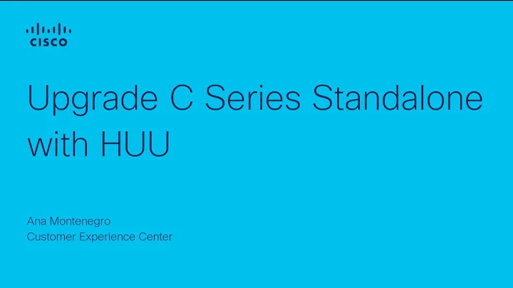 How to Upgrade a Cisco C Series Standalone Server Using HUU | Step-by-Step Guide