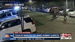 Tulsa police searching for 2 armed robbery suspects