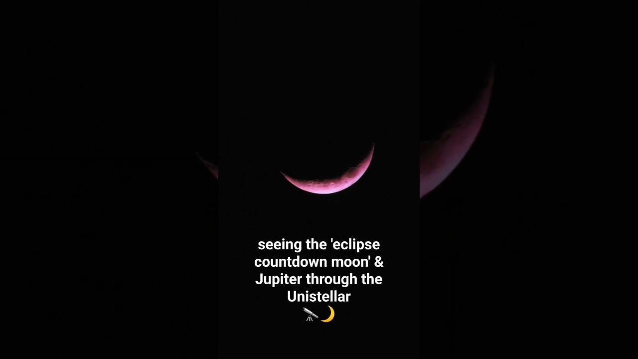 Eclipse Countdown Moon & Jupiter through the Unistellar Odyssey Pro 