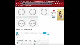 Downloading Historical Weather Data From Wunderground