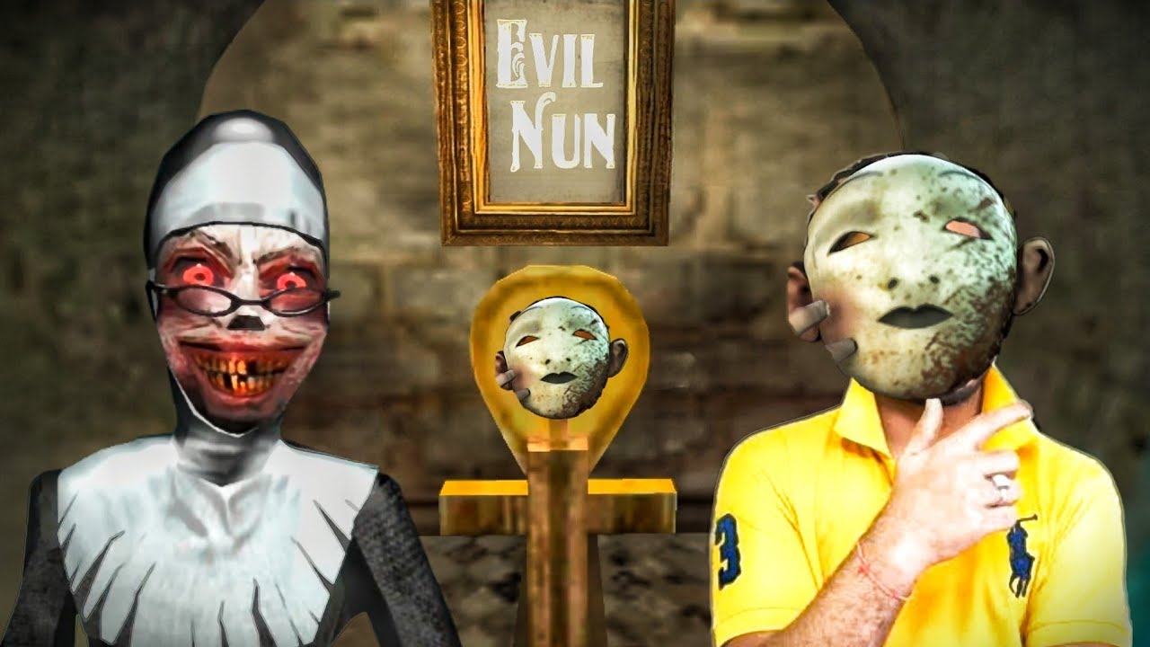 The Evil Nun Collecting Mask Pieces || The Evil Nun Horror Game