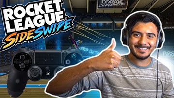PLAYING ROCKET LEAGUE SIDESWIPE WITH CONTROLLER! USE CONTROLLER ON ROCKET LEAGUE MOBILE!!
