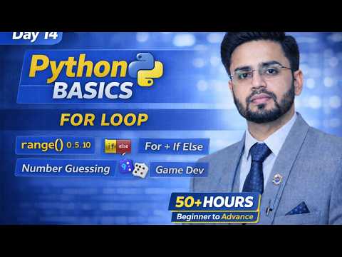How to create game using Python 2026 | Day 14 | Python For Loop ...