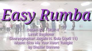 Easy Rumba Line Dance [Demo & Count]