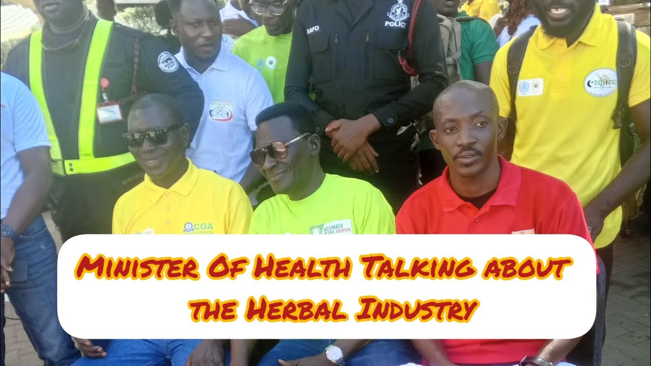 Minister Of Health Talking about  the Herbal Industry