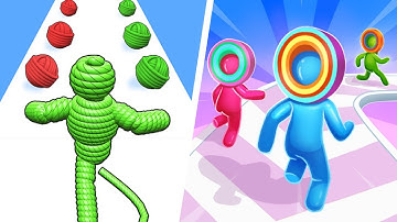 Rope Man Run | Layer Man 3D - All Level Gameplay - iOS, Android Gameplay