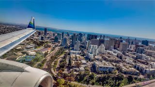 LANDING IN SUNNY SAN DIEGO! BEAUTIFUL CLEAR DAY FLYING OVER SAN DIEGO! ALASKA E175 LANDING - W/ATC