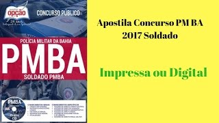 Apostila PM BA Download Soldado PMBA