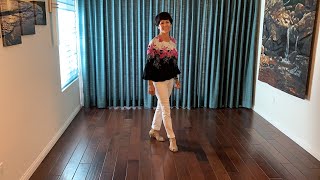 Knee Deep line dance demonstration and tutorial by Stephie