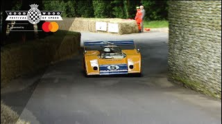 Le Mans legend throws bonkers 8.5-litre V8 McLaren M20 up Goodwood hill