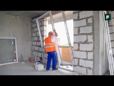 Монтаж крупноформатной оконной конструкции в стену из газобетона // FORUMHOUSE