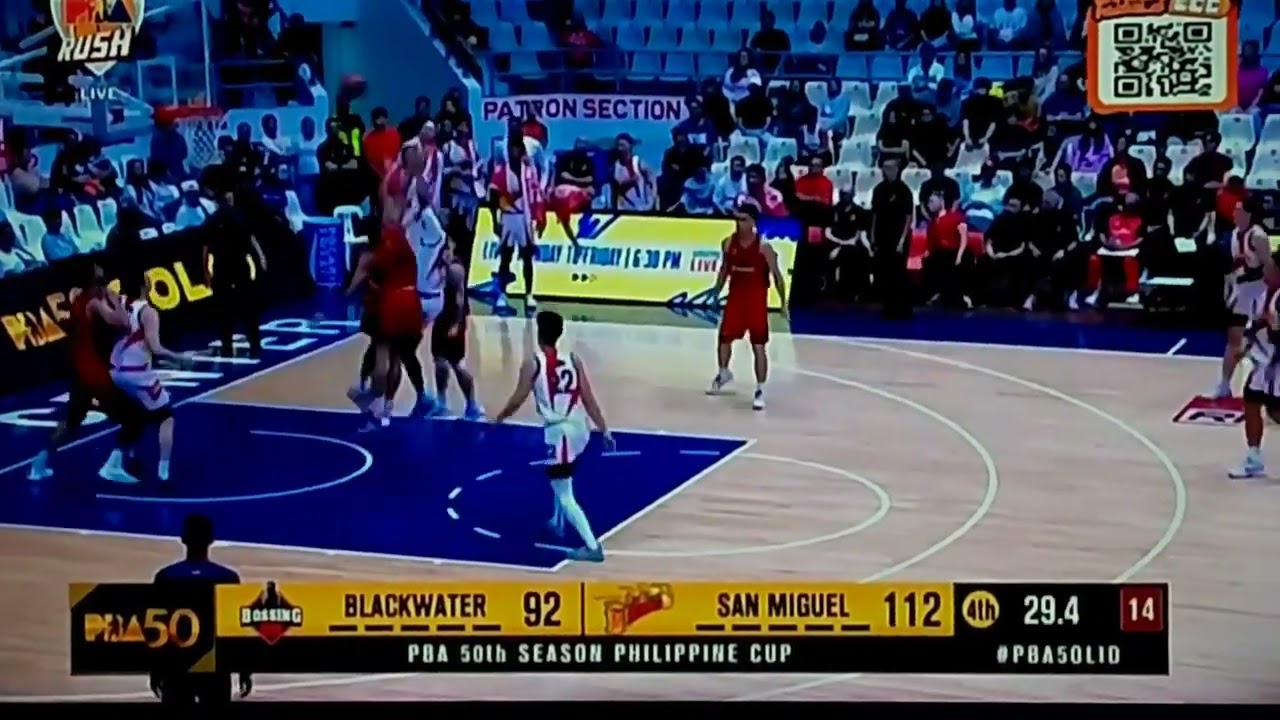 San Miguel vs black water 4th quarter tambak ang laban idol...
