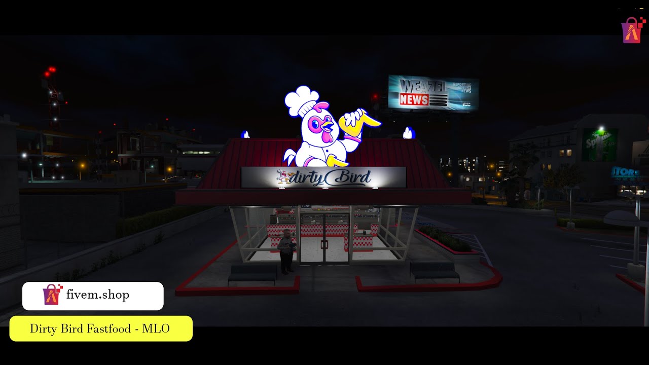 Dirty Bird Fast Food MLO | FiveM MLO Restaurant 