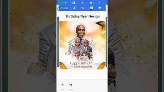 Create a Professional Birthday Flyer Using Pixellab #birthdayposter #viralshort #pixellab #shorts