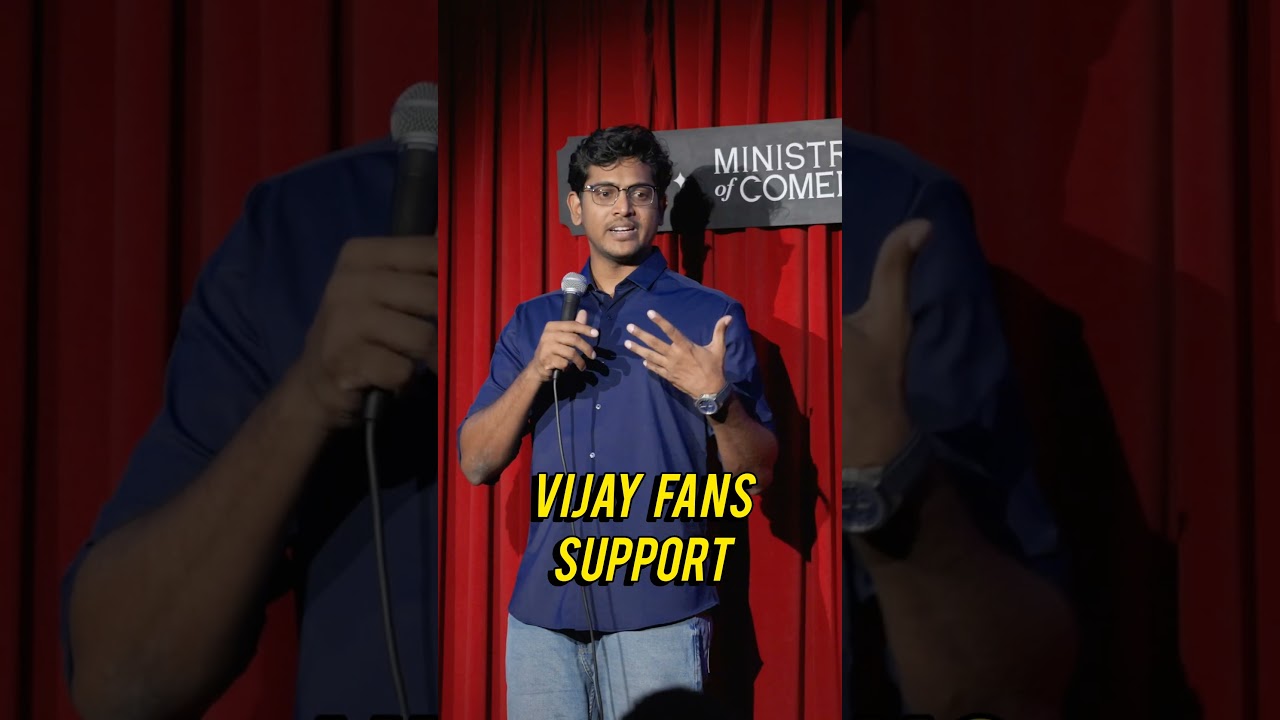 Vijay Fans are his Support. #standupcomedy #thalapathyvijay #vijay #tvk