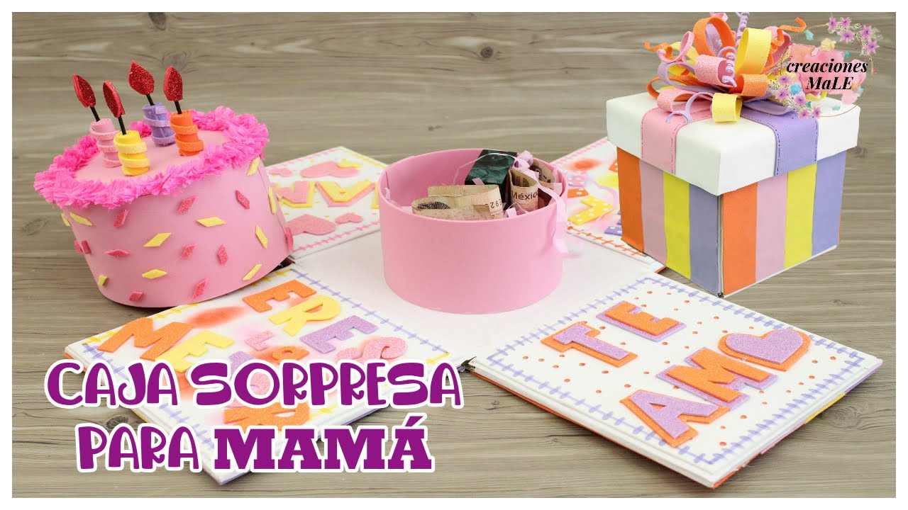 CAJA SORPRESA PARA MAMÁ || DIY || MATERIAL RECICLADO