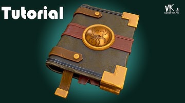 Stylized Magical Book | Tutorial | Timelapse | Autodesk Maya | Zbrush | Substance Painter