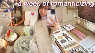 ROMANTICIZING LIFE *realistically* 🪷 study vlog, pap smear, cafe dates & appreciating little things