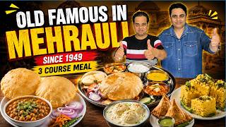 3 Course Meal in Mehrauli 😍 Pt. Siya Ram Sweets | Delhi Food Review ! food in Mehrauli ChatoraPoint