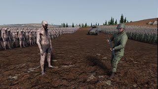 100.000 Zombies Vs American soldiers,Sherman | Subscribe⚒️ ULTIMATE EPIC BATTLE SIMULATOR 2 | UEBS 2 screenshot 5