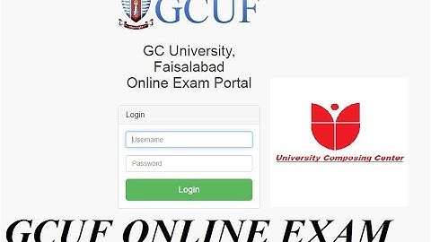 GCUF Online Exam Demo for Govt Affiliated Colleges   Instructions for Affiliated Colleges